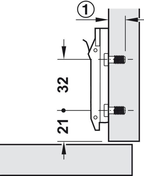 Линейная монтажная планка Metalla 510 SM 3D, h=3 мм, с предустановленными евровинтами, эксцентрик